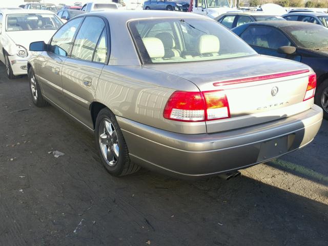 W06VR54R3YR016512 - 2000 CADILLAC CATERA BEIGE photo 3