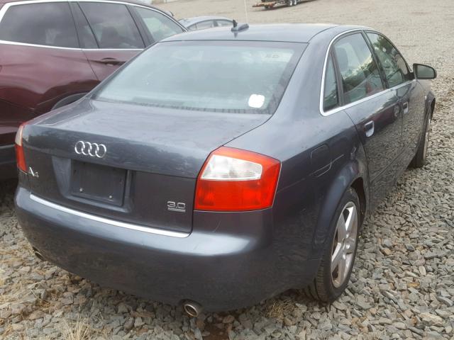 WAULT68E25A072257 - 2005 AUDI A4 3.0 QUA GRAY photo 4