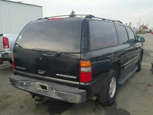 3GNFK16T2YG110929 - 2000 CHEVROLET SUBURBAN K BLACK photo 4