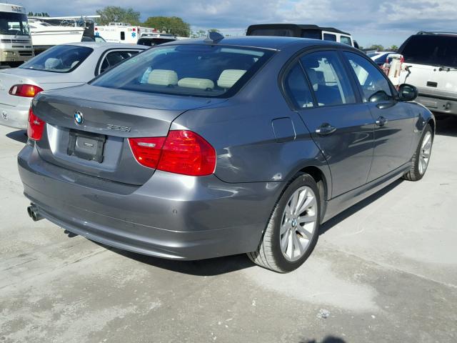 WBAPH7C54BE852815 - 2011 BMW 328 I GRAY photo 4