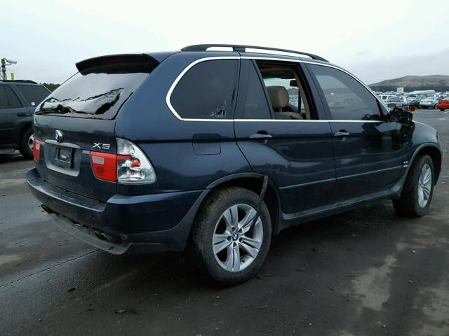 5UXFB53575LV19656 - 2005 BMW X5 4.4I BLUE photo 4