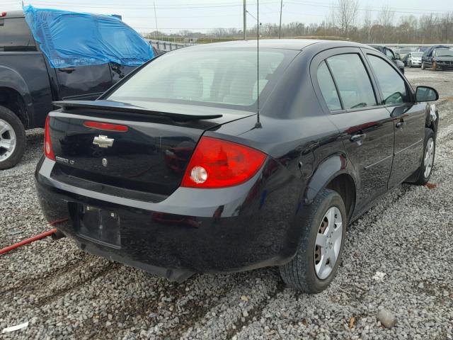 1G1AL58F687209580 - 2008 CHEVROLET COBALT LT BLACK photo 4