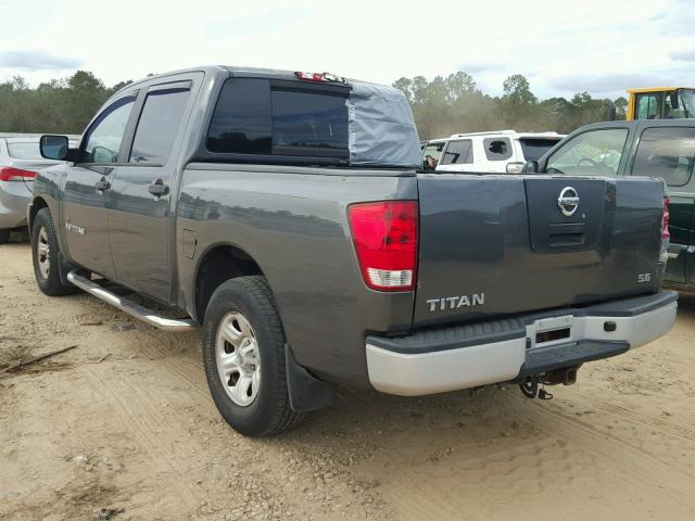 1N6BA07A77N241651 - 2007 NISSAN TITAN XE GRAY photo 3