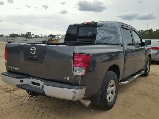 1N6BA07A77N241651 - 2007 NISSAN TITAN XE GRAY photo 4