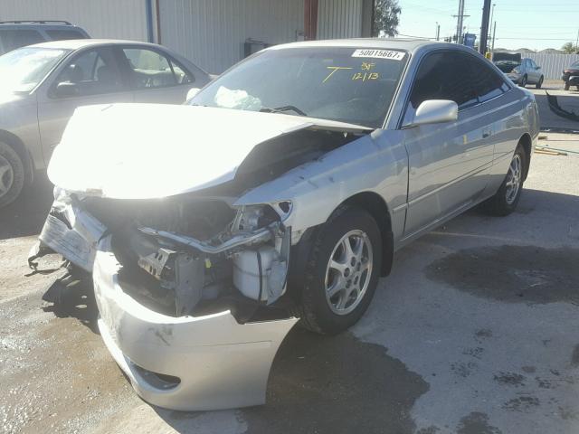 2T1CE22P13C021602 - 2003 TOYOTA CAMRY SOLA SILVER photo 2