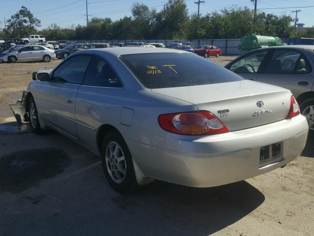 2T1CE22P13C021602 - 2003 TOYOTA CAMRY SOLA SILVER photo 3