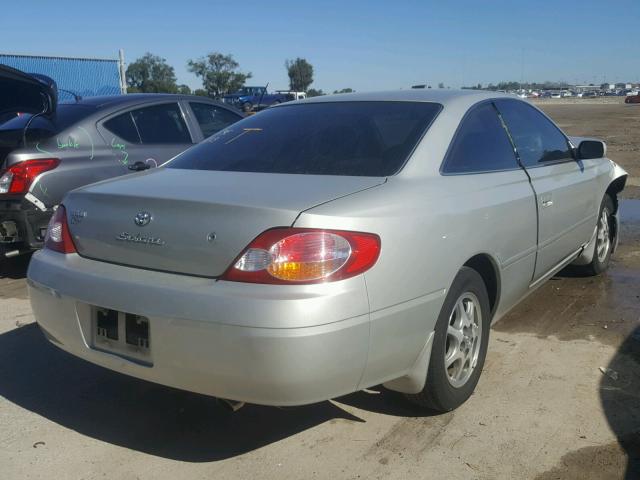 2T1CE22P13C021602 - 2003 TOYOTA CAMRY SOLA SILVER photo 4