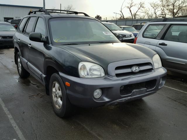 KM8SC73E16U110973 - 2006 HYUNDAI SANTA FE G GREEN photo 1