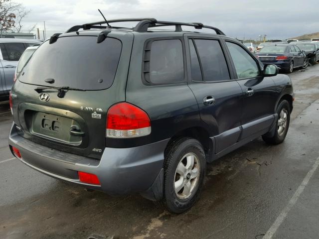 KM8SC73E16U110973 - 2006 HYUNDAI SANTA FE G GREEN photo 4