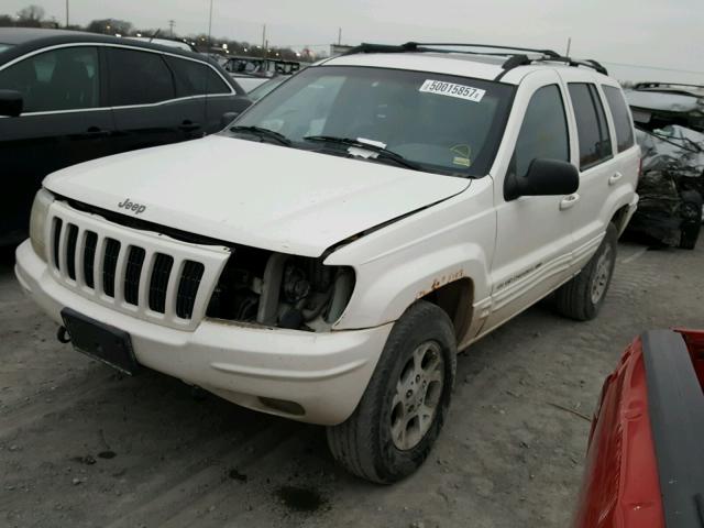 1J4GW58N9YC279284 - 2000 JEEP GRAND CHER WHITE photo 2