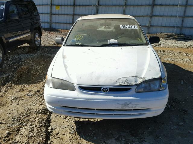 2T1BR12EXYC282646 - 2000 TOYOTA COROLLA VE WHITE photo 9