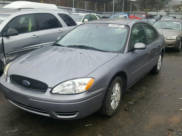 1FAHP56U66A145302 - 2006 FORD TAURUS SEL GRAY photo 2