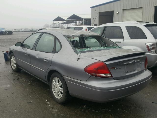 1FAHP56U66A145302 - 2006 FORD TAURUS SEL GRAY photo 3