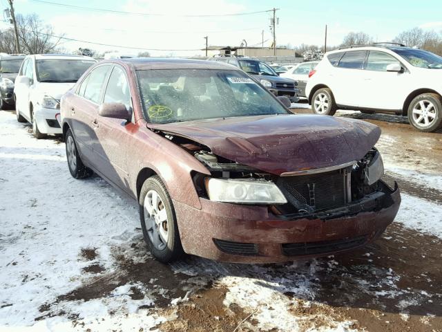 5NPET46C88H379575 - 2008 HYUNDAI SONATA GLS BURGUNDY photo 1