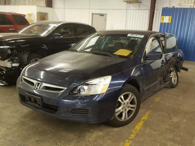 1HGCM563X6A082744 - 2006 HONDA ACCORD SE BLUE photo 2