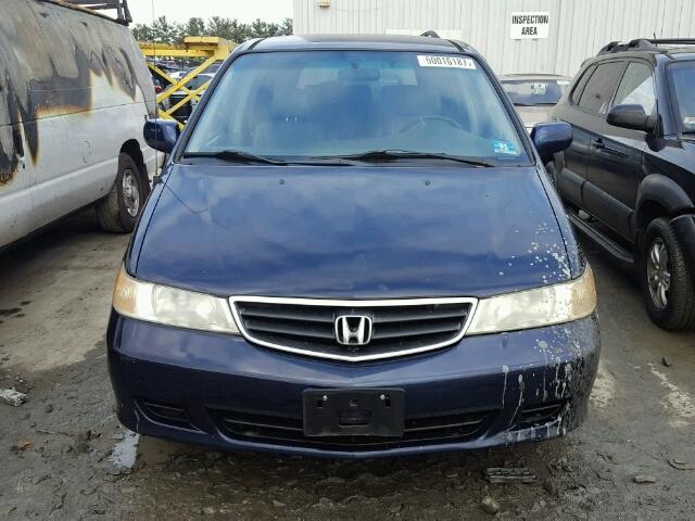 5FNRL189X3B056069 - 2003 HONDA ODYSSEY EX BLUE photo 9