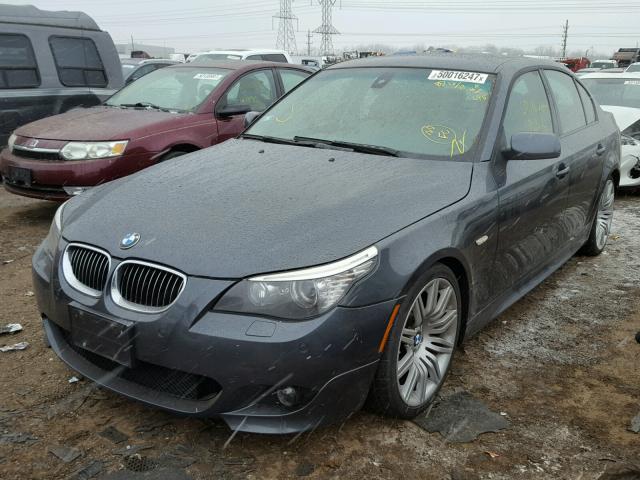 WBANW53568CT51642 - 2008 BMW 550 I BLACK photo 2