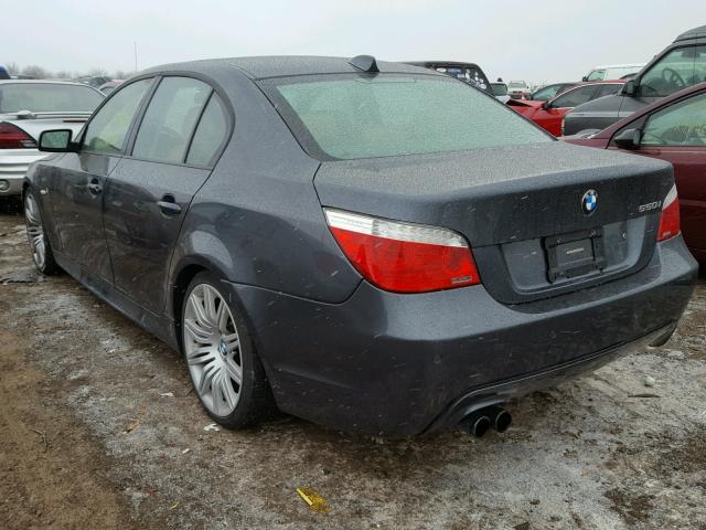 WBANW53568CT51642 - 2008 BMW 550 I BLACK photo 3