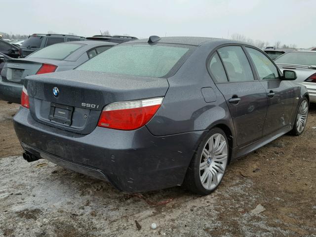 WBANW53568CT51642 - 2008 BMW 550 I BLACK photo 4