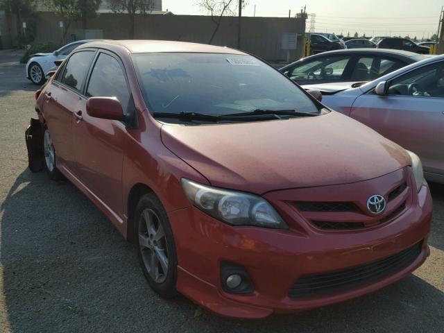 2T1BU4EE1CC796731 - 2012 TOYOTA COROLLA BA RED photo 1