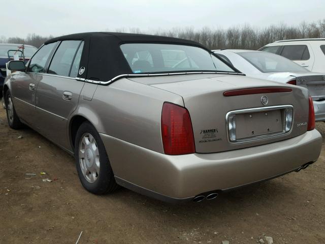 1G6KD54Y72U114263 - 2002 CADILLAC DEVILLE TAN photo 3