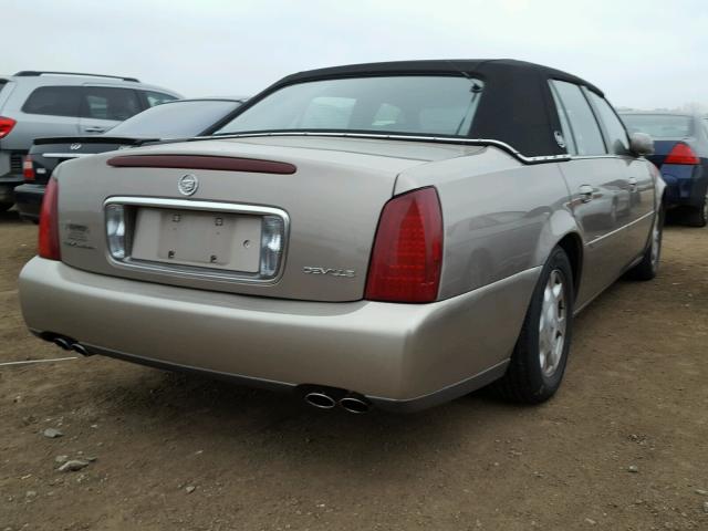 1G6KD54Y72U114263 - 2002 CADILLAC DEVILLE TAN photo 4