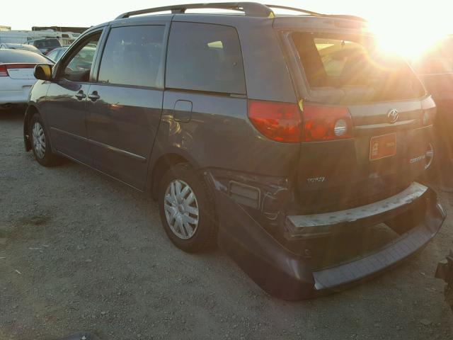 5TDZK23C39S237062 - 2009 TOYOTA SIENNA CE GRAY photo 3