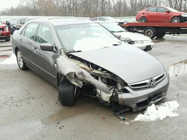 1HGCM66537A074655 - 2007 HONDA ACCORD EX GRAY photo 1