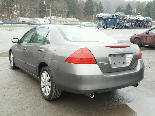 1HGCM66537A074655 - 2007 HONDA ACCORD EX GRAY photo 3