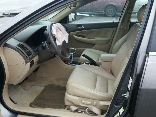 1HGCM66537A074655 - 2007 HONDA ACCORD EX GRAY photo 5