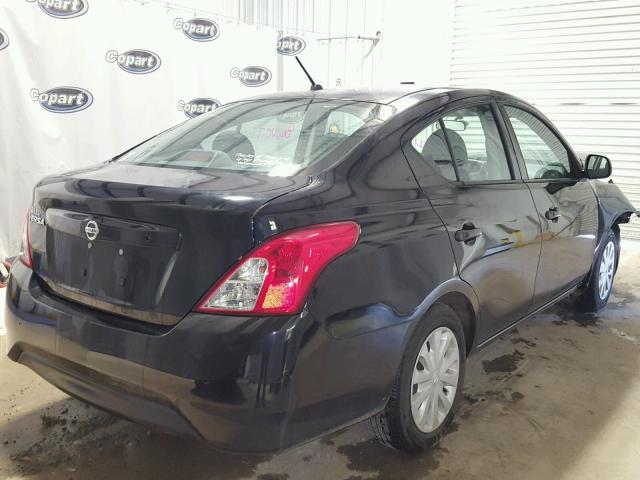 3N1CN7AP2FL812093 - 2015 NISSAN VERSA S BLACK photo 4