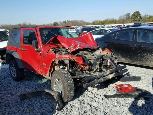 1J4FA24137L140777 - 2007 JEEP WRANGLER X RED photo 1