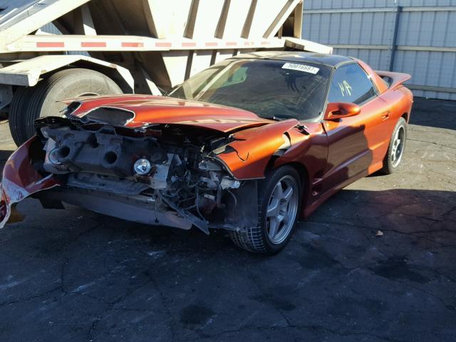 2G2FV22G522103468 - 2002 PONTIAC FIREBIRD F ORANGE photo 2