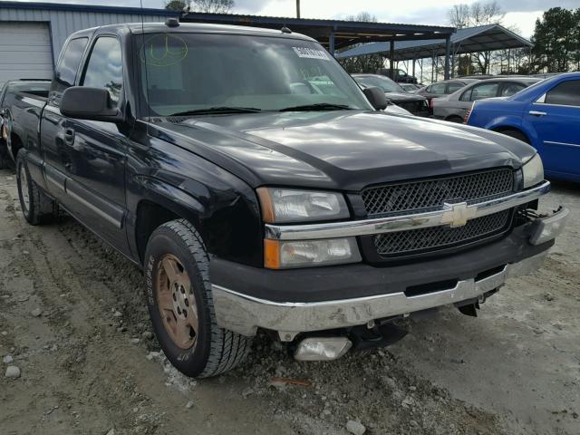 2GCEC19T251260380 - 2005 CHEVROLET SILVERADO BLACK photo 1