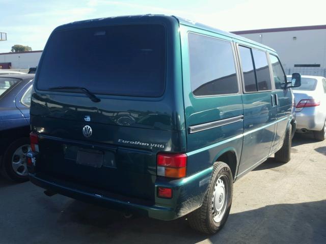 WV2MH2706XH001436 - 1999 VOLKSWAGEN EUROVAN MV GREEN photo 4