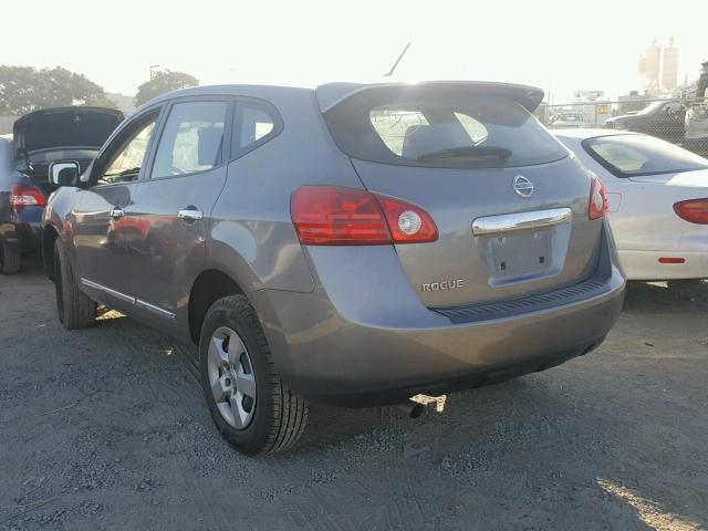 JN8AS5MT6DW538760 - 2013 NISSAN ROGUE S GRAY photo 3