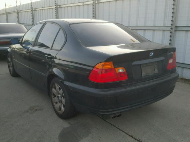 WBAAN37461NJ10911 - 2001 BMW 325 I BLACK photo 3