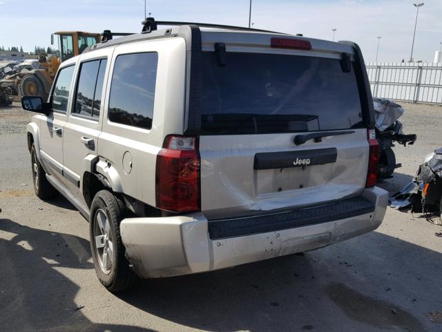 1J8HH48K77C599666 - 2007 JEEP COMMANDER TAN photo 3