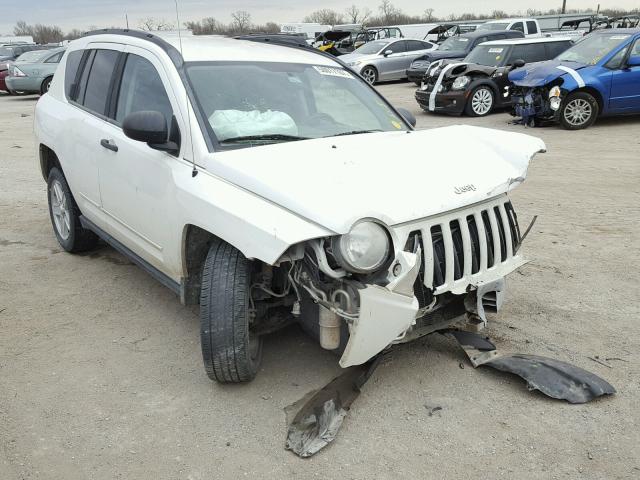 1J8FT47088D793673 - 2008 JEEP COMPASS SP WHITE photo 1