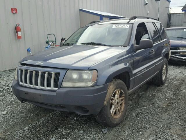 1J4GX48S34C301660 - 2004 JEEP GRAND CHER BLUE photo 2