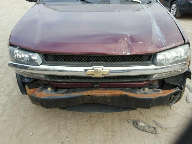 1GNDS13S362245832 - 2006 CHEVROLET TRAILBLAZE MAROON photo 7