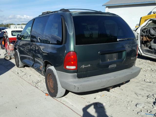 2P4FP25B9VR262927 - 1997 PLYMOUTH VOYAGER GREEN photo 3