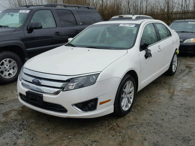 3FAHP0JG2AR207250 - 2010 FORD FUSION SEL WHITE photo 2