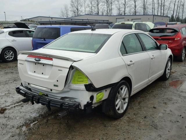 3FAHP0JG2AR207250 - 2010 FORD FUSION SEL WHITE photo 4