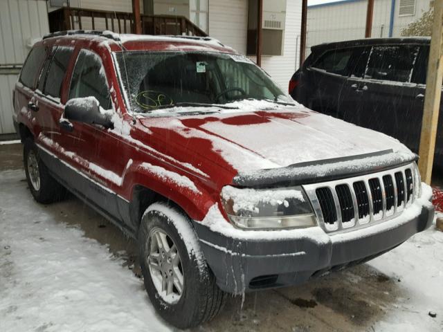 1J4GW48S23C566278 - 2003 JEEP GRAND CHER RED photo 1