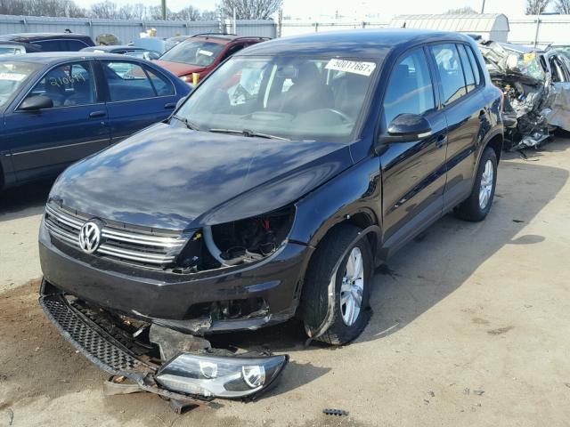 WVGAV3AX1EW616650 - 2014 VOLKSWAGEN TIGUAN S BLACK photo 2