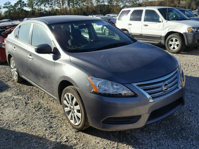 3N1AB7AP0FL662095 - 2015 NISSAN SENTRA S SILVER photo 1