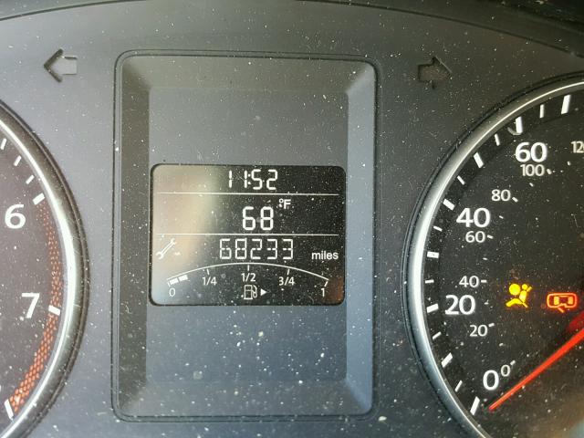 3VWDX7AJ3CM314415 - 2012 VOLKSWAGEN JETTA SE 黑色 照片 8