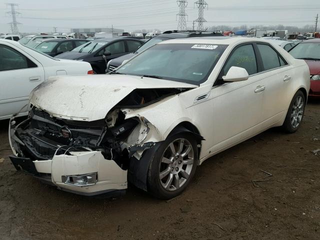 1G6DP57V480107997 - 2008 CADILLAC CTS HI FEA WHITE photo 2