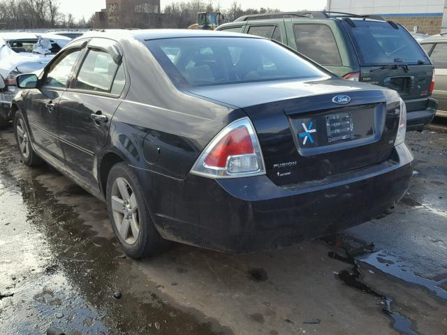 3FAFP07Z26R211161 - 2006 FORD FUSION SE BLACK photo 3